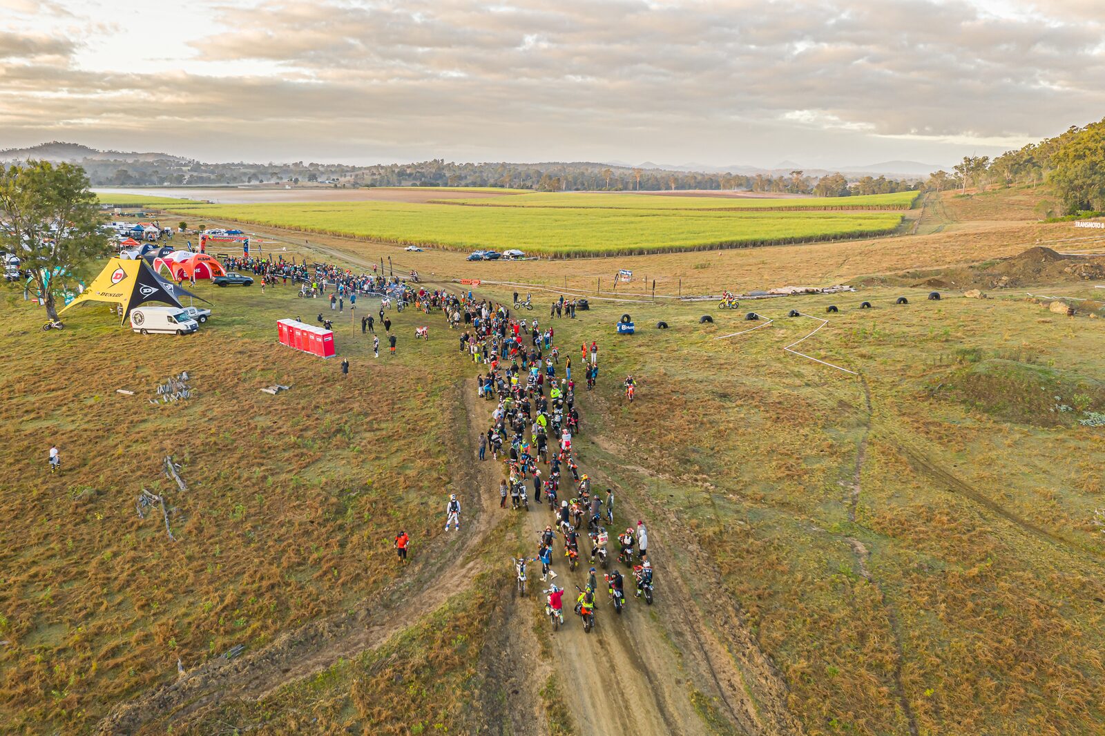 Start line from above