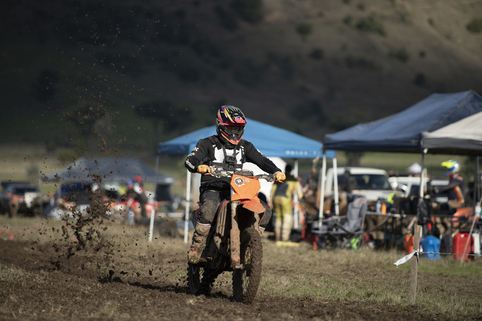 KTM rider in action
