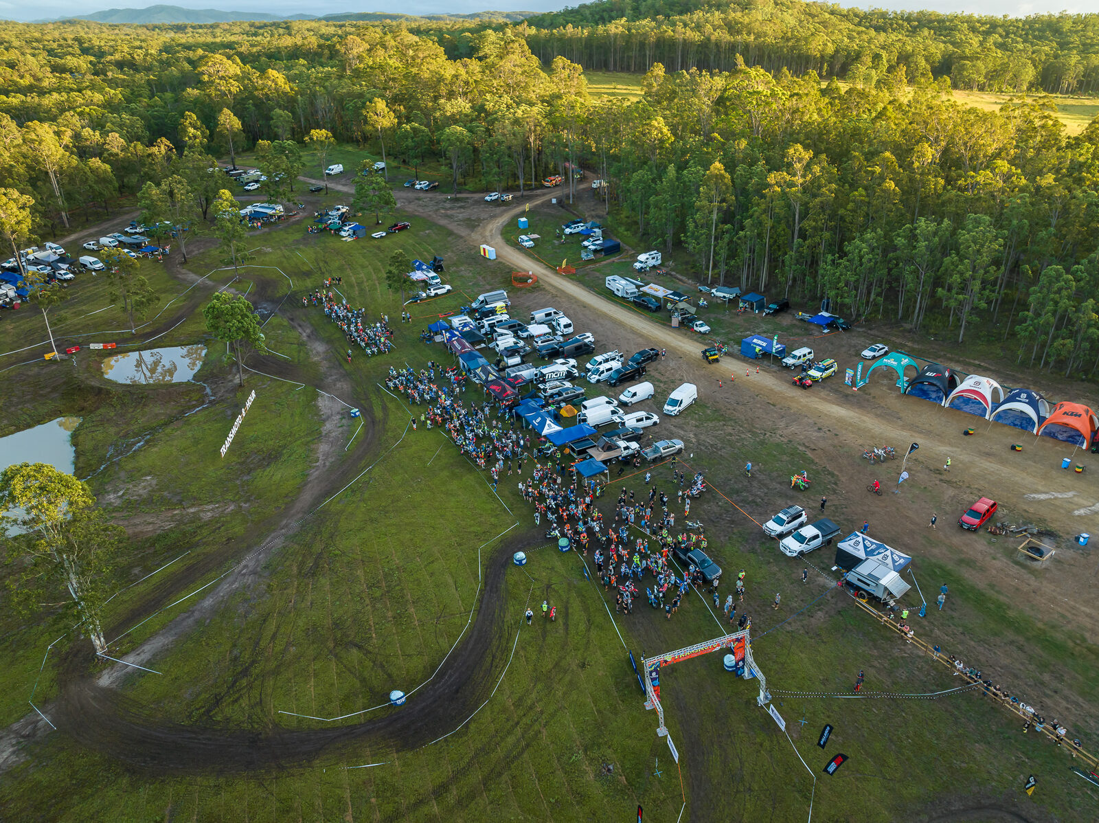 Aerial of the event site