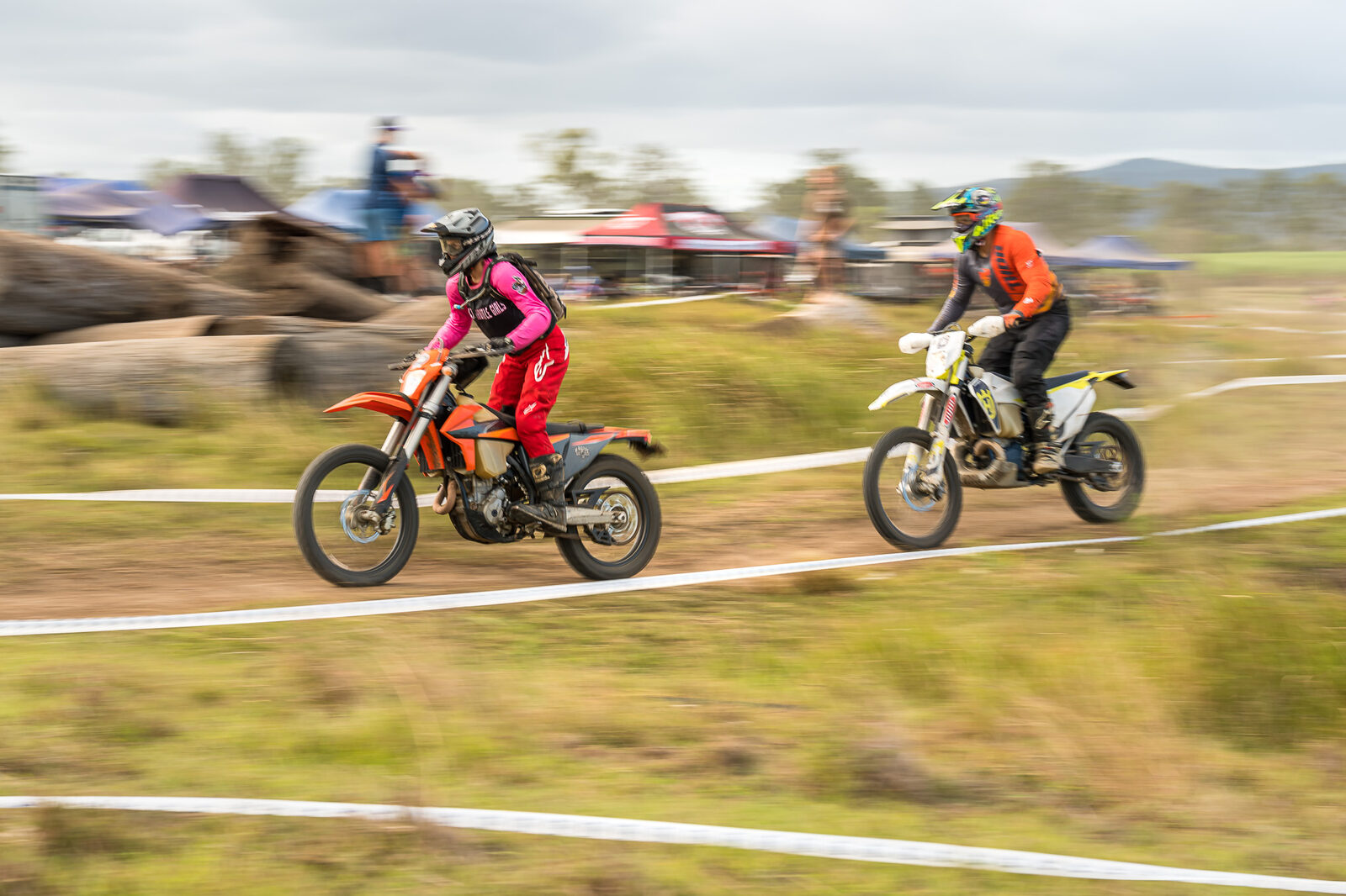 KTM riders side by side