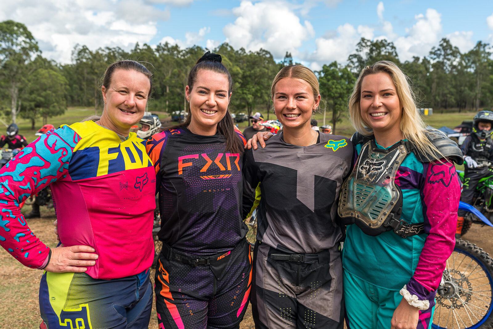 Women riders at the event