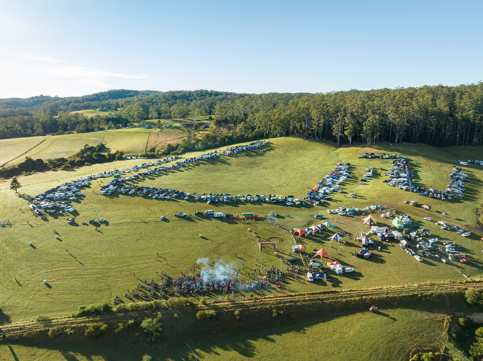 Aerial of the venue