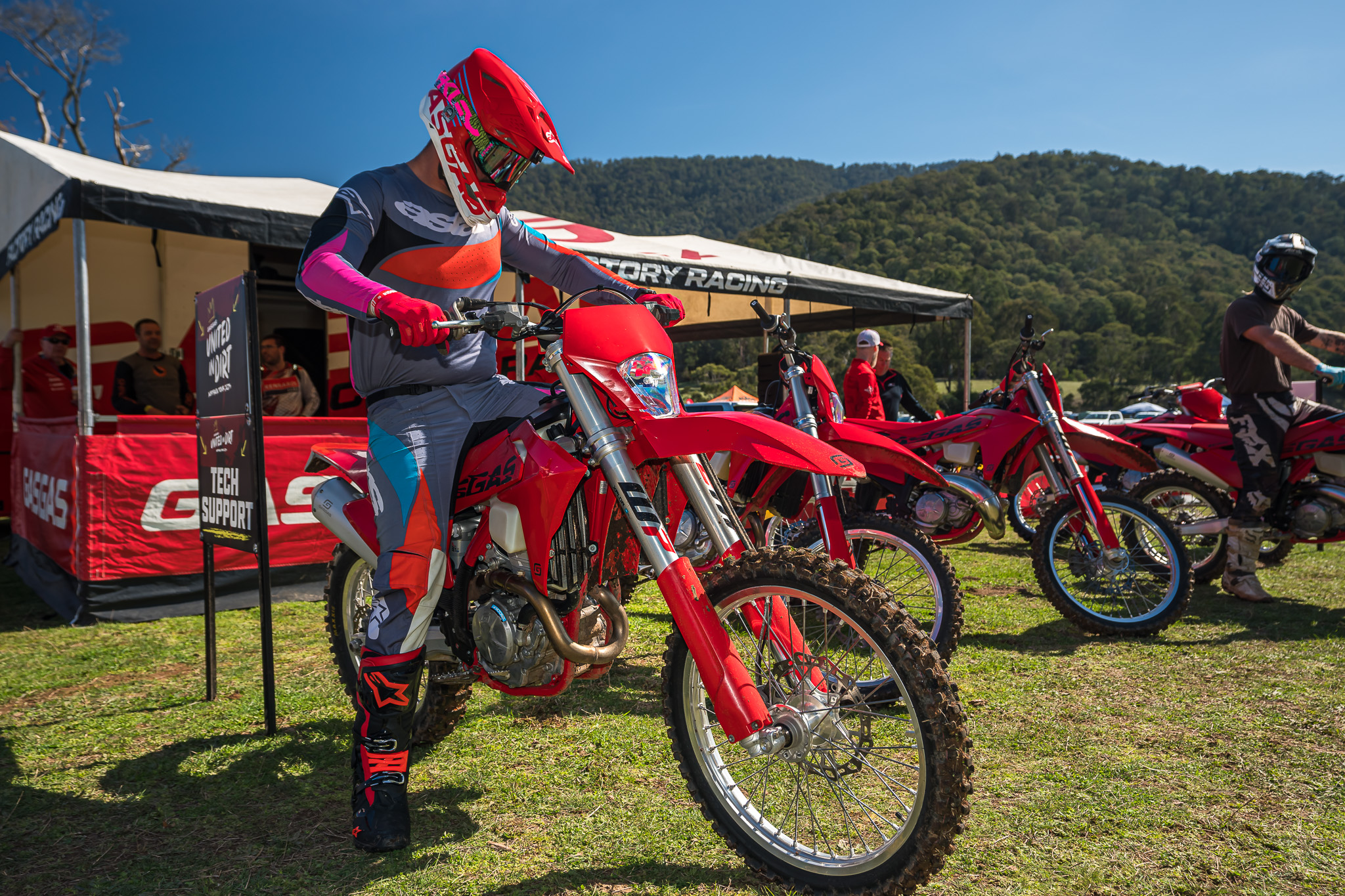 KTM Group demo bikes at the event