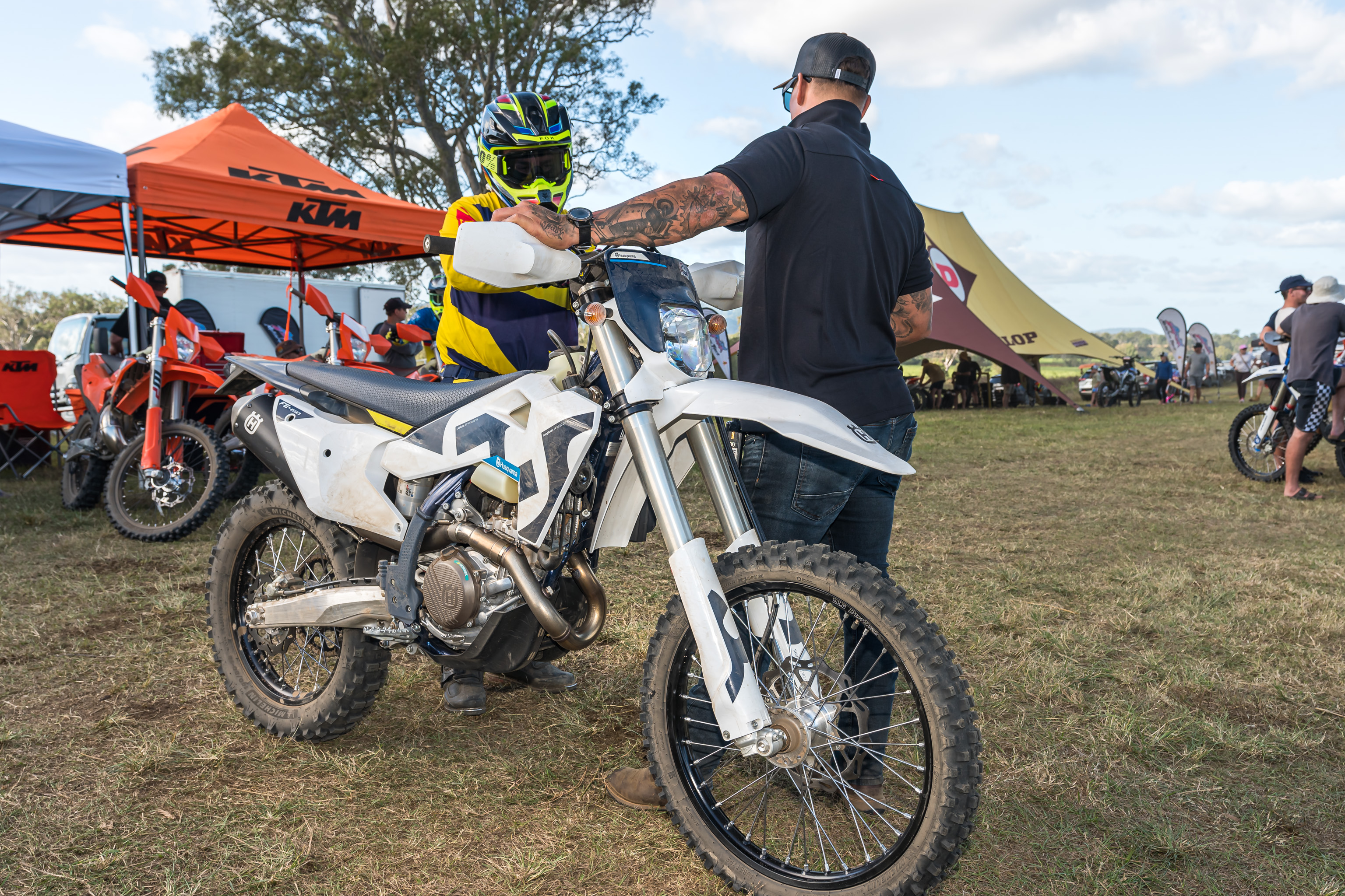 KTM Group demo bikes at the event