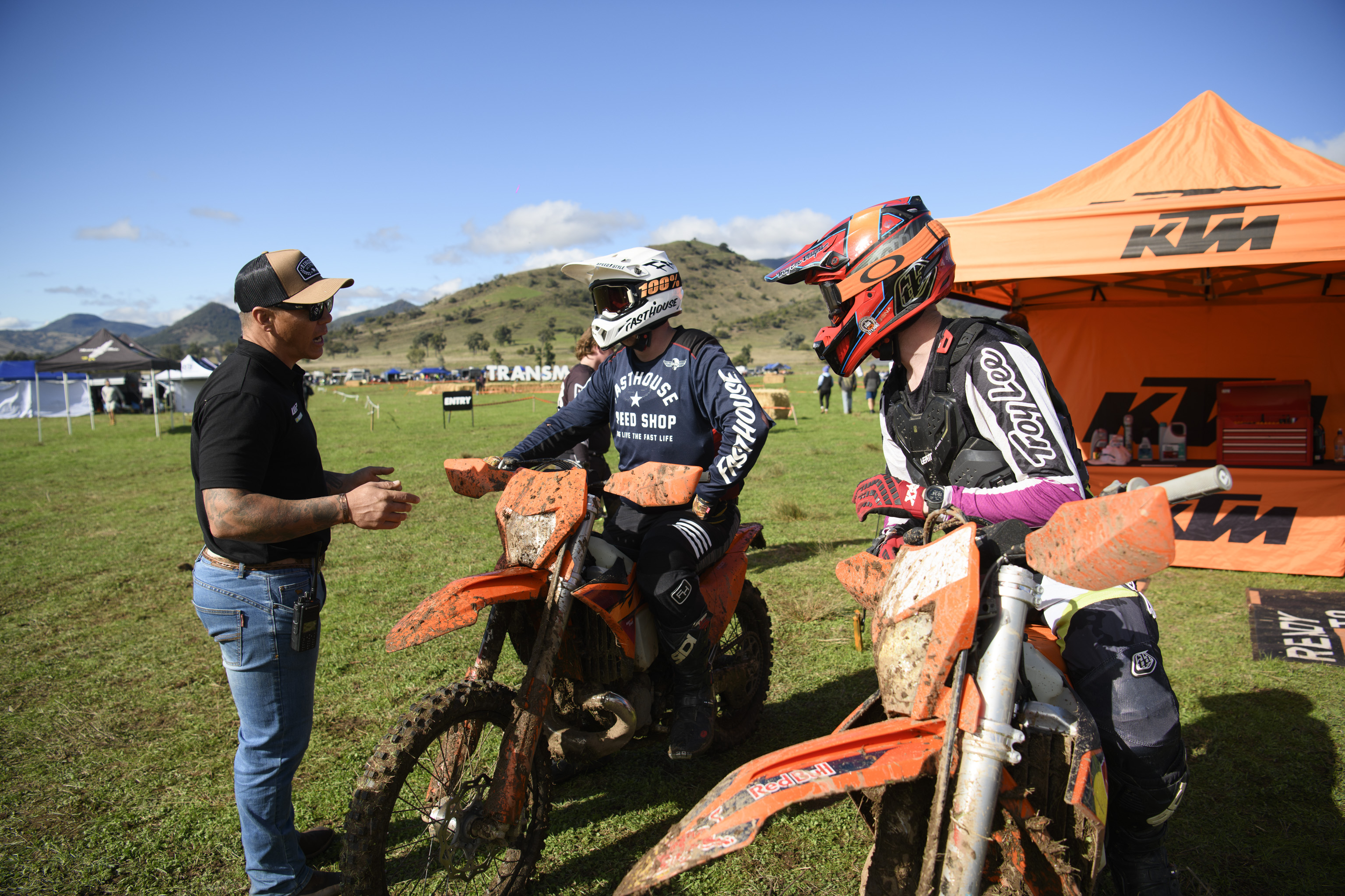 KTM Group demo bikes at the event