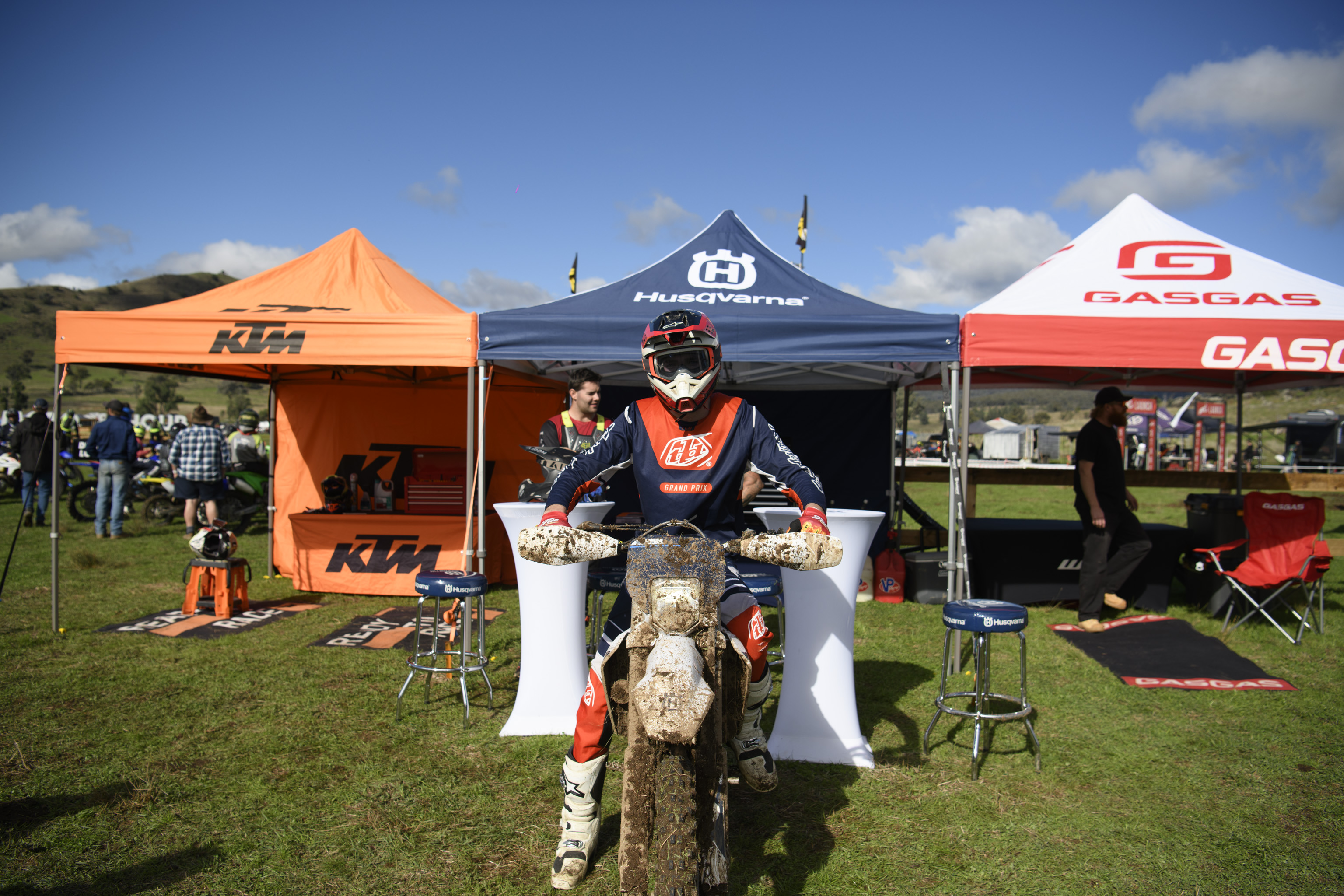KTM Group demo bikes at the event
